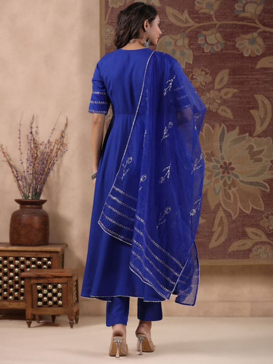 Jashn Hand Block Printed Suit (Set of 3)
